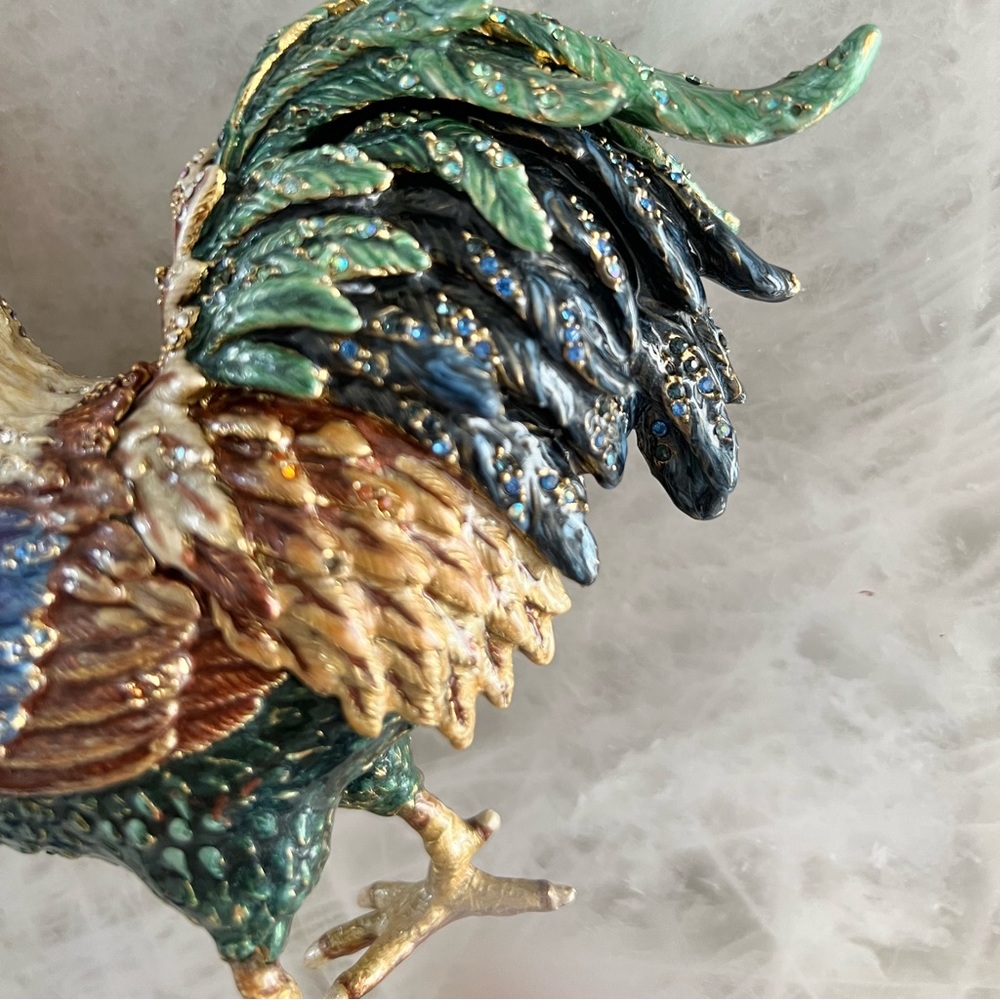 JAY STRONGWATER Collectors Jarvis Provence 6.5” Rooster with Bonus Display Stand - Picture 14 of 15